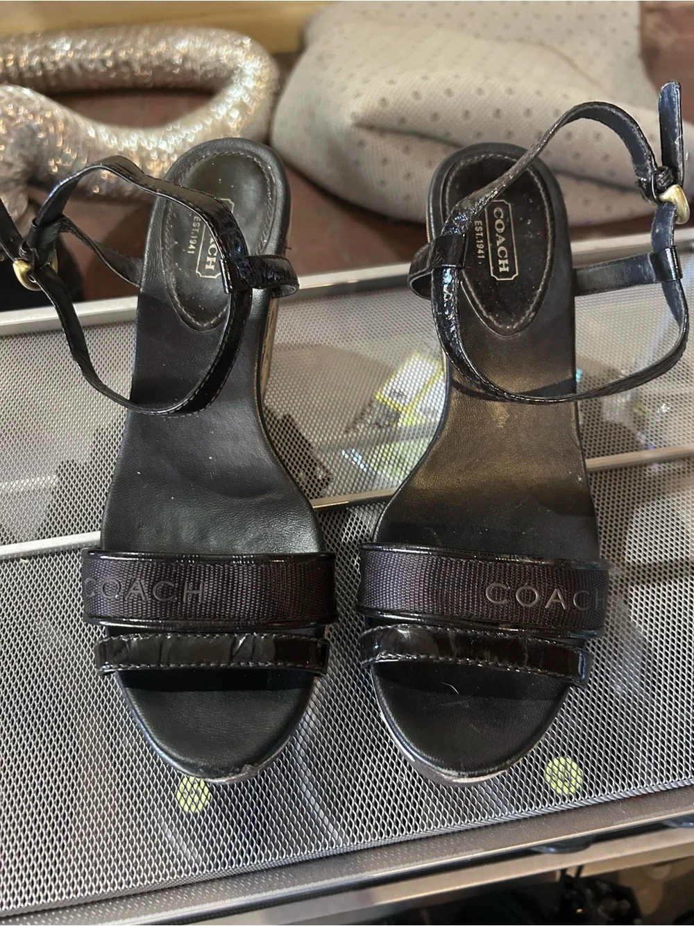 Coach platform sandals